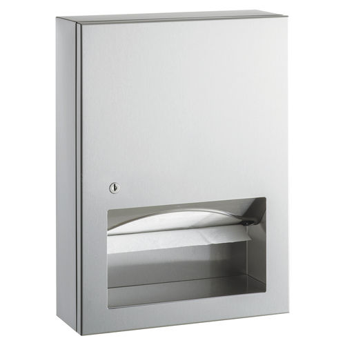Distributore di salviette da parete - B-359039 TRIMLINESERIES&trade; - Bobrick Washroom Equipment - in acciaio inossidabile