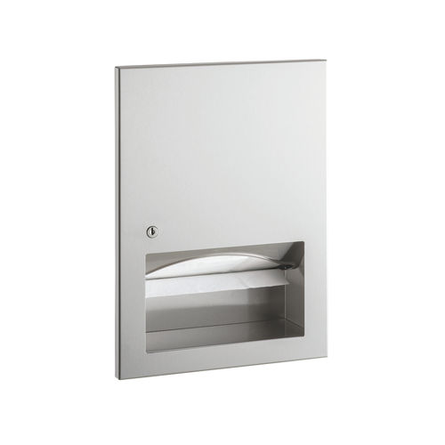 Distributore di salviette da incasso - B-359033 TRIMLINESERIES&trade; - Bobrick Washroom Equipment - in acciaio inossidabile