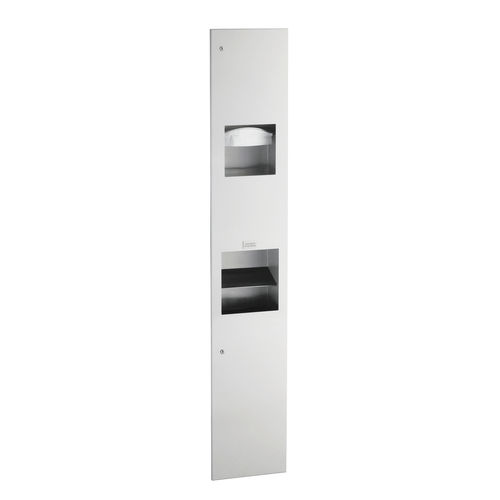 Distributore di salviette da parete - B-815969 TRIMLINESERIES&trade; - Bobrick Washroom Equipment - in metallo / con cestino / con asciuga mani integrato