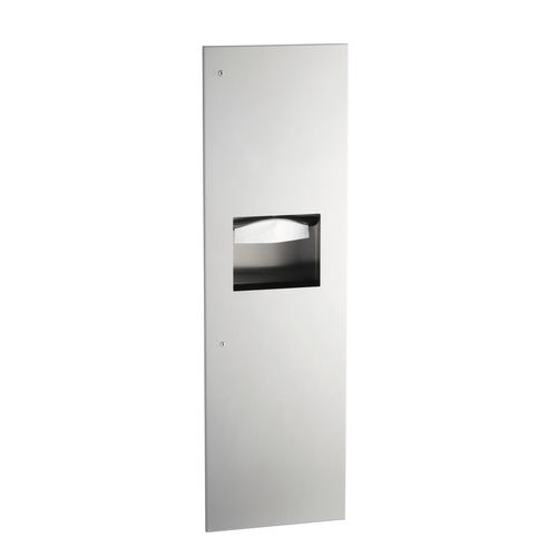 Distributore di salviette da incasso - B-39003 TRIMLINESERIES&trade; - Bobrick Washroom Equipment - in acciaio inossidabile / con cestino