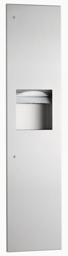 Distributore di salviette da incasso - B-3803 TRIMLINESERIES&trade; - Bobrick Washroom Equipment - in acciaio inossidabile / con cestino