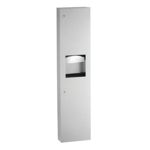 Distributore di salviette da parete - B-380349 TRIMLINESERIES&trade; - Bobrick Washroom Equipment - in acciaio inossidabile / con cestino
