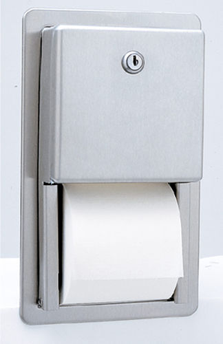 Distributore di carta igienica da incasso - B-3888 - Bobrick Washroom Equipment - in acciaio inossidabile / contract