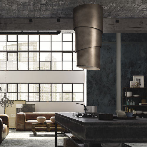 Cappa a isola - PAREO PLUS  - Faber S.p.A - design originale / con illuminazione integrata