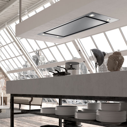 Cappa da soffitto - HEAVEN 2.0 - HEAVEN FLAT 2.0 - Faber S.p.A - con illuminazione integrata