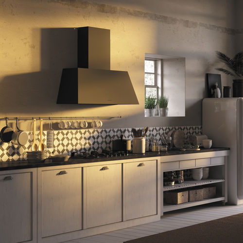 Cappa a muro - CHLOE' XL - Faber S.p.A - con illuminazione integrata / design originale