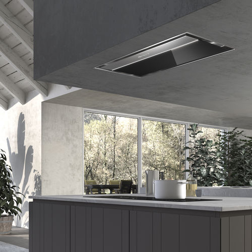 Cappa da soffitto - ONYX-C - Faber S.p.A - con illuminazione integrata / silenziosa / nera