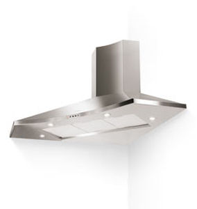 Cappa ad angolo - SOLARIS - Faber S.p.A - con condotto / con illuminazione integrata