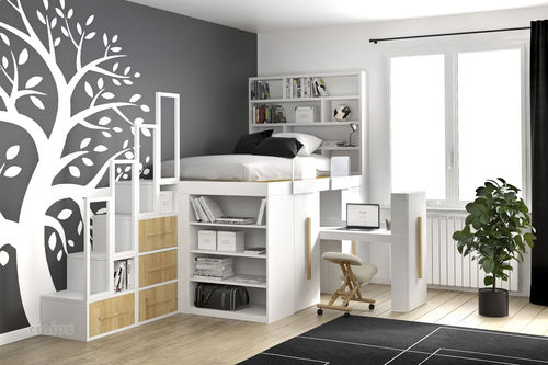 Letto tatami - IMPERO-YOUNG - Cinius - singolo / contemporaneo / con testiera