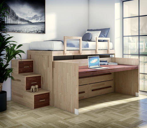 Letto a scomparsa - Cinius - con letto estraibile / singolo / contemporaneo