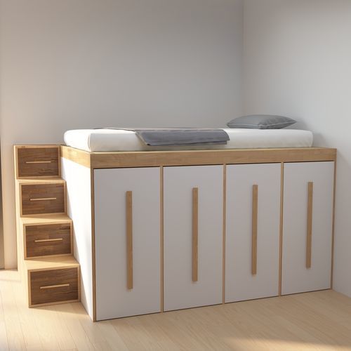 Letto tatami - Basic 4 - Cinius - singolo / contemporaneo / per bambini