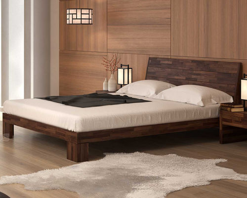 Letto matrimoniale - AURORA - Cinius - contemporaneo / con testiera / su misura