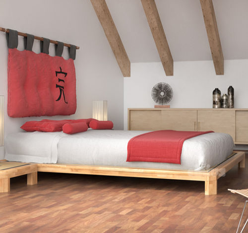 Letto tatami - DOJO H - Cinius - matrimoniale / contemporaneo / su misura