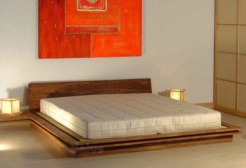 Letto matrimoniale - TOKI - Cinius - contemporaneo / con testiera / con comodini
