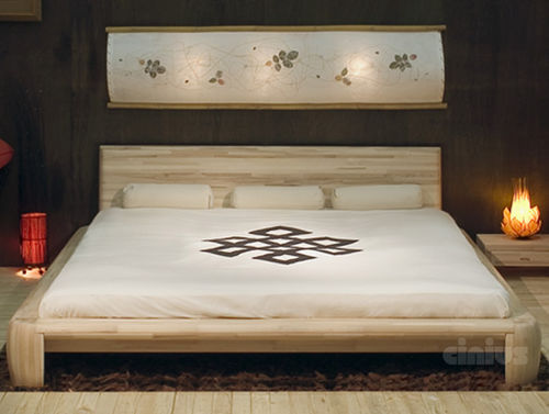Letto matrimoniale - MARU - Cinius - contemporaneo / con testiera / su misura