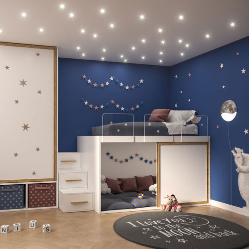 Letto a soppalco - IMPERO YOUNG - Cinius - singolo / contemporaneo / con base contenitore