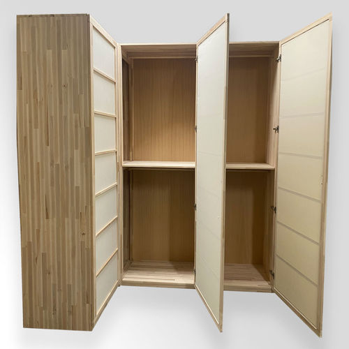 Armadio ad angolo - Cinius - contemporaneo / in legno massiccio / in faggio