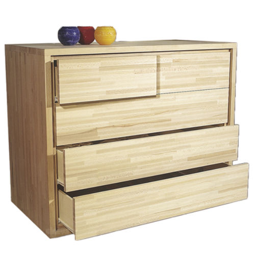Cassettone contemporaneo - 3+2 - Cinius - in faggio / in betulla / rettangolare