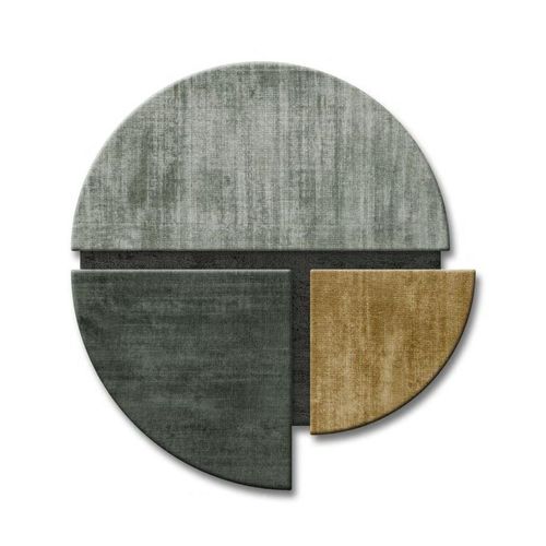 Tappeto contemporaneo - AUTUMN - Sirecom Tappeti - geometrico / in fibra di bambù / in lana della Nuova Zelanda