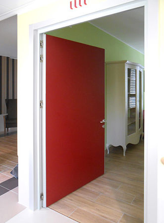 Porta in laminato - NORMAL® COMMUNITY - Celegon - da interno / in legno di latifoglie / in alluminio