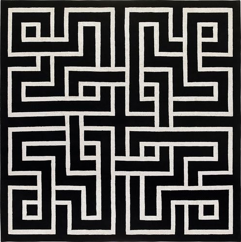Tappeto contemporaneo - DEDALO - SITAP Società Italiana Tappeti - geometrico / in fibra di bambù / in lana