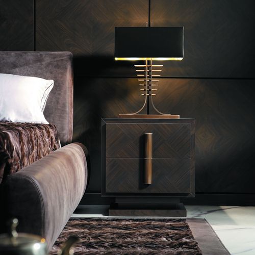 Comodino Art Deco - MASTER: NESTOR - SMANIA - in legno / rettangolare / per uso residenziale