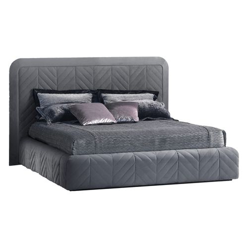 Letto matrimoniale - HARRISON 245 - SMANIA - contemporaneo / imbottito / in tessuto