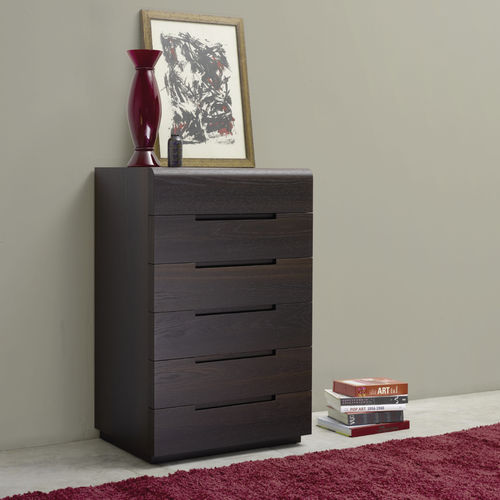 Cassettiera contemporanea - NIDA - Falegnami - in legno laccato / in rovere / bianca