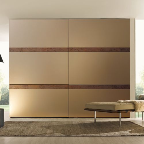 Armadio contemporaneo - FUTURE - Falegnami - in legno laccato / a porte scorrevoli