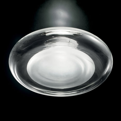 Plafoniera contemporanea - KEYRA P-PL 60 - Leucos srl - rotonda / in vetro / in metallo