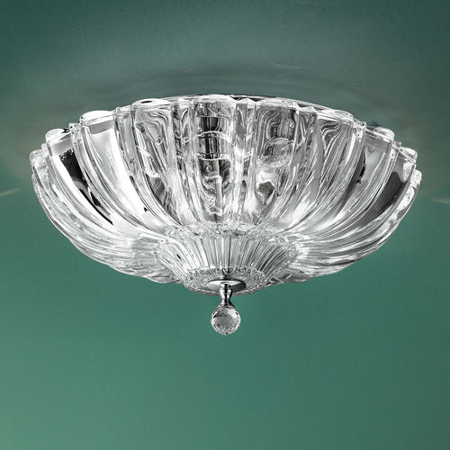 Plafoniera contemporanea - PASCALE PL 40 - Leucos srl - in cristallo / in cromo / LED