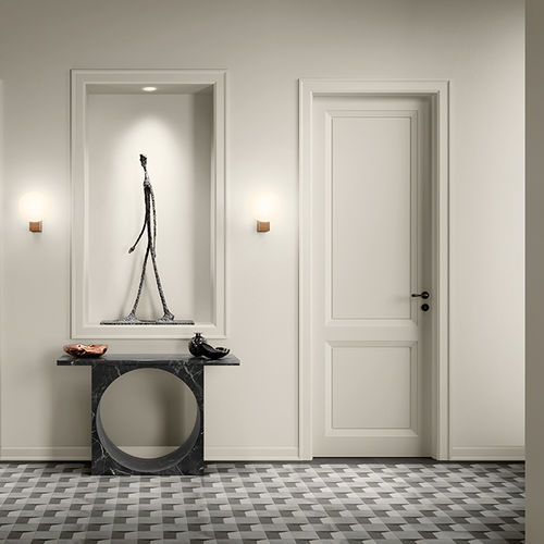 Porta da interno - MAGNOLIA OPEN 01PP - BARAUSSE - impiallacciata in legno / battente / contemporanea