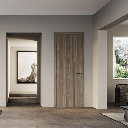 Porta da interno - OTTER FEEL - BARAUSSE - impiallacciata in legno / battente / contemporanea