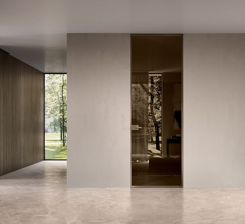 Porta da interno - BRONZE TIP 60 - BARAUSSE - in vetro / scorrevole / contemporanea