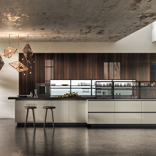 Cucina contemporanea - Link - SNAIDERO RINO SPA - in ABS / in melaminico / con isola