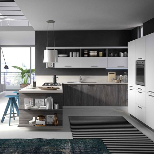 Cucina contemporanea - Fun - SNAIDERO RINO SPA - in ABS / in melaminico / a L