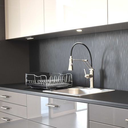 Cucina moderna - Rehau - in vetro / di grandi dimensioni / con impugnature