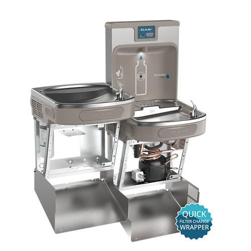 Distributore d'acqua fredda - LZSTL8WSSP - Elkay - per riempimento di bottiglie / senza contatto