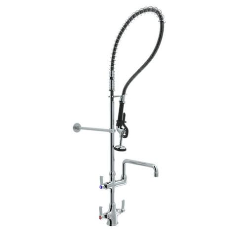 Miscelatore da parete - LK543AF08LC - Elkay - in ottone cromato / da cucina / 2 fori