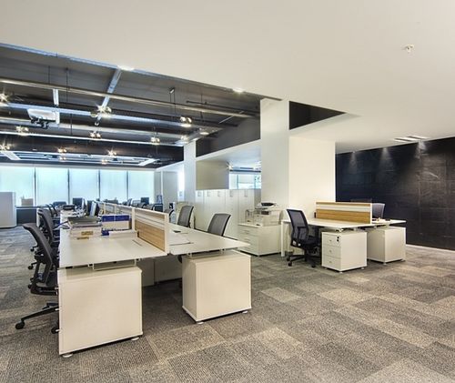 Scrivania per open space - SILVA - Nurus - contemporanea / in laminato / con contenitore