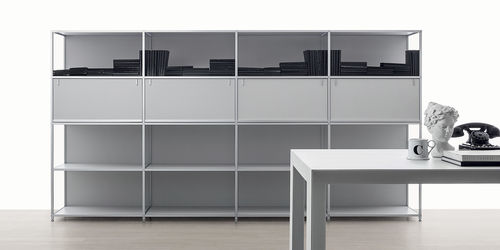 Libreria contemporanea - FRAME - Citterio - contract / in legno laccato / su misura