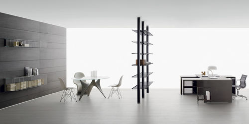 Scrivania direzionale - CORNER - Citterio - contemporanea / in legno / con contenitore