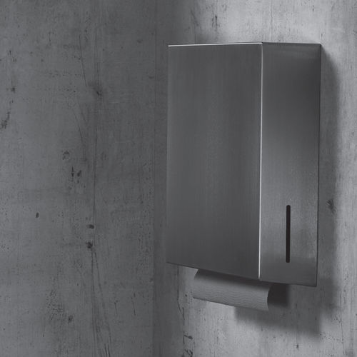 Distributore di salviette da parete - FINO - Thrislington Cubicles - in acciaio inossidabile / contract