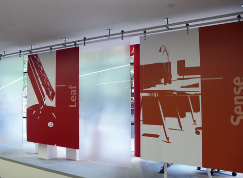 Parete scorrevole - Shopkit - in vetro / da ufficio