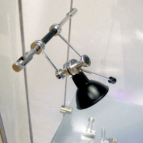 Illuminazione su cavi alogena - TZ.6 - Shopkit - rotonda / in metallo / da interno
