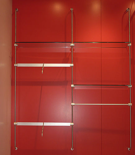 Sistema di scaffali a muro - Shopkit - contemporaneo / in metallo / in vetro