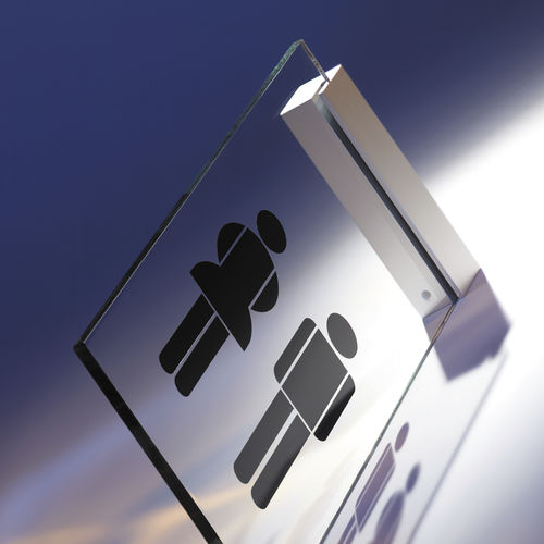 Cartello segnaletico di orientamento - SIGNBLOCK - Shopkit - da parete / fisso / in alluminio