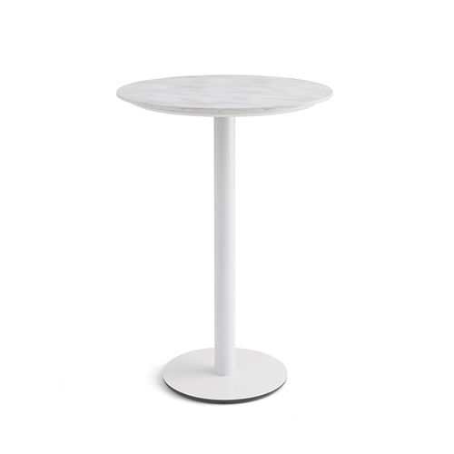 Tavolo alto contemporaneo - DECI - Versteel - in marmo / rotondo / professionale
