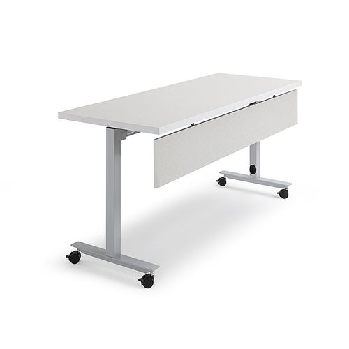 Tavolo per corsi di formazione contemporaneo - SKWARE - Versteel - in legno / rettangolare / con rotelle