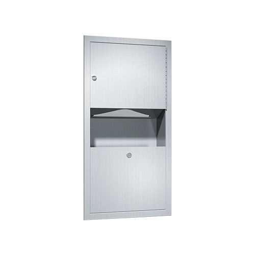 Distributore di salviette da incasso - TRADITIONAL™ 0462-AD - American Specialties, Inc. - sporgente / in acciaio inossidabile / con cestino